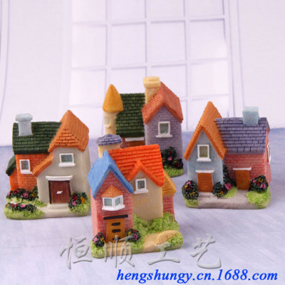 Kakka love the sea wind small house micro landscape resin decoration accessories