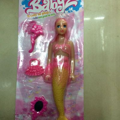 Laughing toy new sucker card hollow mermaid suit mix