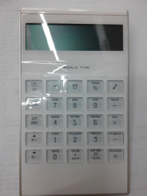 Calendar calculator multifunctional transparent buttons solar powered calculator can be custom printed logo