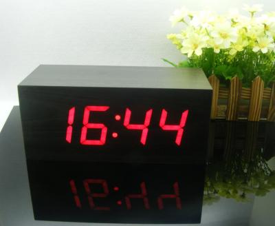Led Wooden Clock Business Gift Clock Hotel Supplies Home Desk Clock Desk Clock