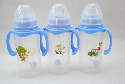 baby wide bottle 300ml bottle with straw