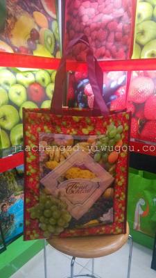 Non-woven reusable bag shopping bag Tote gift bags non-woven fabric coated bag fruit series