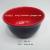 Melamine bowl bowl bowl of red and black porcelain double color thread