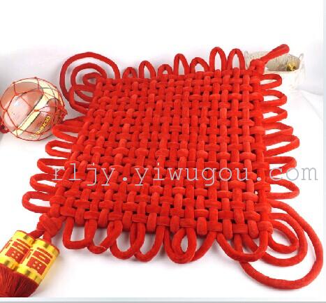 3公分线18盘 高档绒布中国结 酒店办公送礼