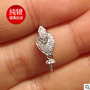 Huasheng & pengfeng DIY925 pure silver diamond pearl pendant support manufacturers direct sales