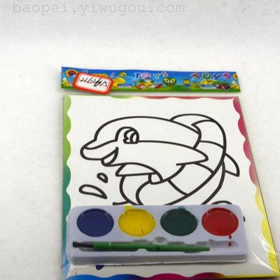 Watercolor painting children's educational coloring factory outlet style mixed price low