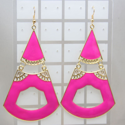 Iron plating color exaggerated drop earrings earring