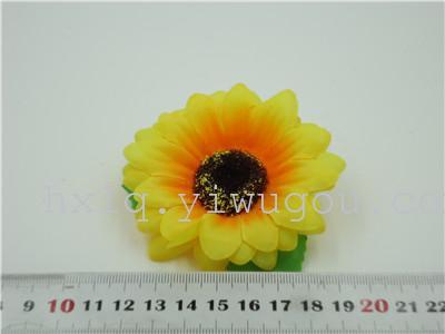 Simulation Meganium Head Buckle Flower plus Leaf Flower Factory Direct Sales