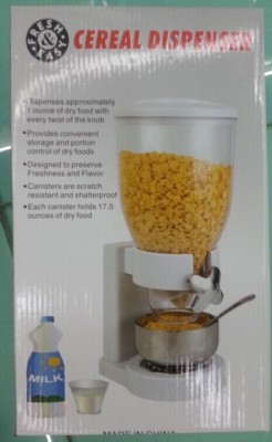 TV Cereal single canister cereal Dispenser machine new
