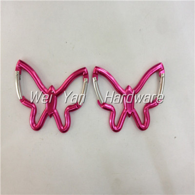 Aluminum-alloy shaped carabiner key rings outdoor Butterfly