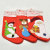 Red non-woven embroidery top-grade sock