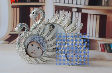 HL0996 cartoon CygNET metal mini photo frame baby big head picture frames for children and creative photo frames