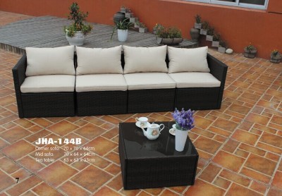 Outdoor rattan leisure furniture sofas//PE rattan sectional sofa seat garden home