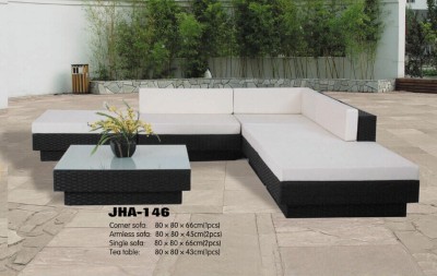 Leisure rattan sectional sofa set/PE rattan sofa/garden sofa
