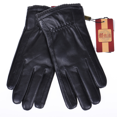 Wholesale men's fall/winter leather gloves and wool mittens Korean Sheepskin gloves