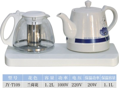 T109 authentic Jia Xuan LAN-Lotus Flower crafts gifts automatic ceramic electric kettle