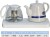 T109 authentic Jia Xuan LAN-Lotus Flower crafts gifts automatic ceramic electric kettle