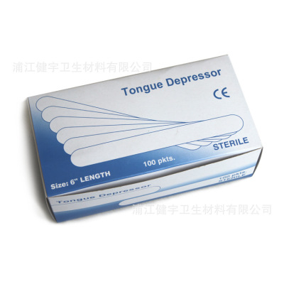 The supply of birch spatula medical sterilization single packing tongue depressor