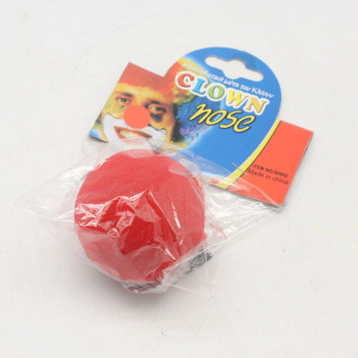 Halloween toys, sponge red nose, holiday supplies