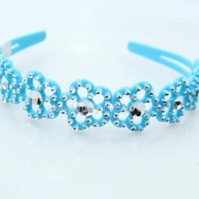 Wholesale factory direct hot Korean hair jewelry plum blossom-studded hoop resin head band head to withhold