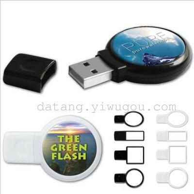 Mini epoxy round USB flash drive USB flash drive oval, square personalized custom gifts creative USB flash drive u disk