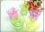 Spring hand-painted glass candlestick candle holder craft, wrought iron candle holder accessories wholesale glass OEM