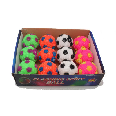 6.5 TPR toys called glowing fluffy ball soccer ball inflatable bounce