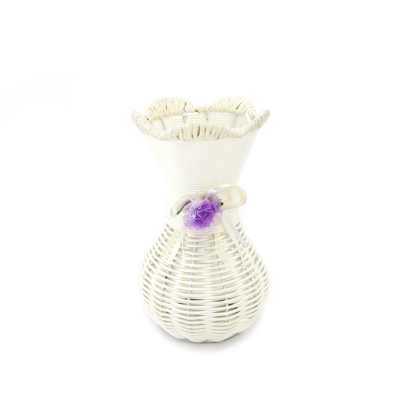 The new plastic cane plaited craft small plum blossom mouth bottle in 2014