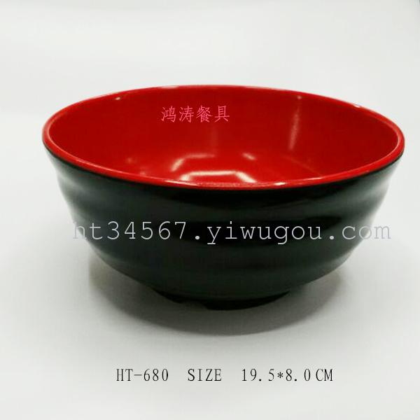 密胺碗  红黑碗  仿瓷碗 2202  厂家直销