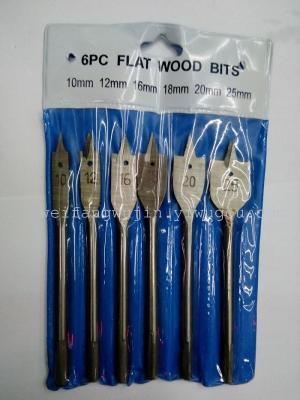 6pc woodworking flat drill