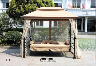 Outdoor leisure swing swing bed can be placed flat on the swing with mesh