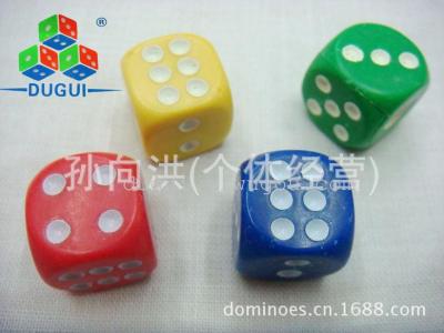 Yiwu gambler dice, plastic colored dice, 14MM games Mahjong dice