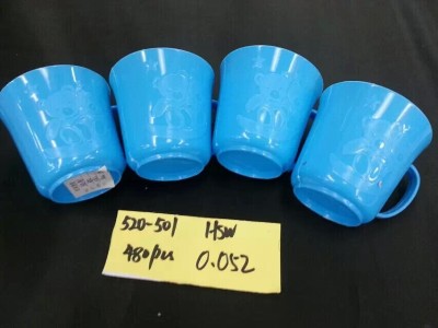 Plastic juice cups with ear cups cover cups 520-501