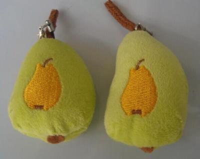 Plush pear shape pendant fruit pendant pendants