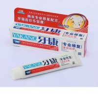 Factory direct dental health toothpaste, cream color with white, green, blue and Crystal colors