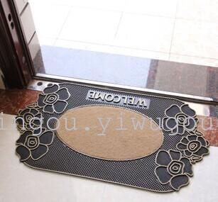 Household non-slip carpet mats burglary welcome door mat square f rubbed against the plastic rubber mats