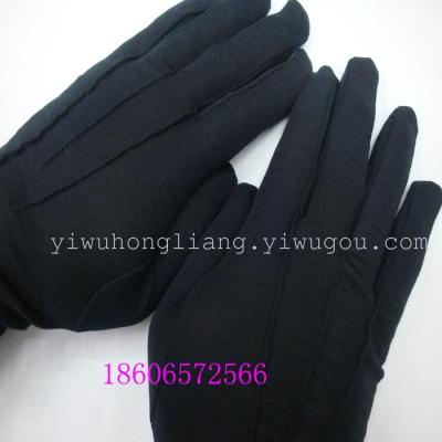 130 grams of black polyester back three reinforced etiquette gloves. a pair of generation. 10