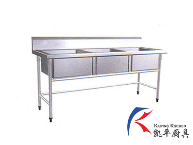 Special stainless steel sink basin wash dishes basin disinfection pool disinfection pool three eye sink thickening