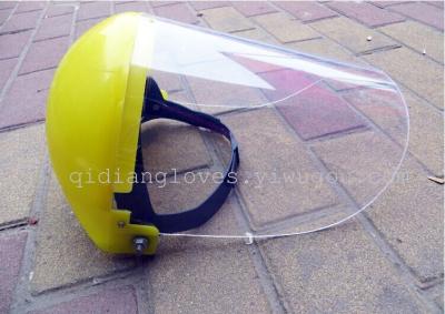 Plexiglass factory wholesale yellow top mask transparent protective mask-wearing protective masks, PVC screen
