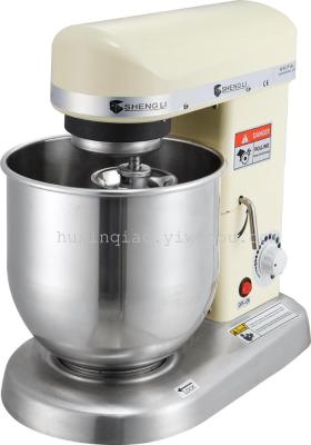 Commercial Stand Dough Mixer, Kneader with Wire Whisk, Dough Hook, Flat Beater, Mixing Bowl, Stainless Steel; SL-B5
