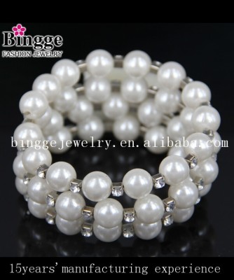 Non-States best selling jewelry Pearl diamond ring Bangle fashion bracelet