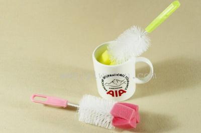 3025 simple durable glass bottle brush sponge cleaning brushes cleaning brushes can be linked to practical Cup brushes