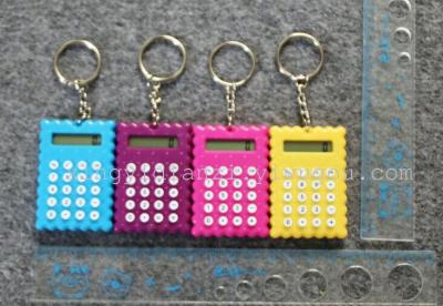 Hot creative cartoon mini biscuits Calculator calculator computer cute cookies with Keychain