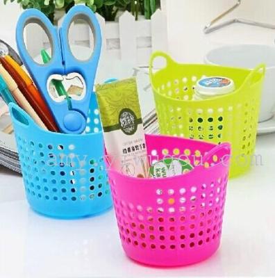 Small 11*10 portable with plastic storage baskets for household storage of junk basket