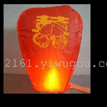 Kong lantern white color flame retardant paper wishing oval foreign trade spot factory wholesale without map
