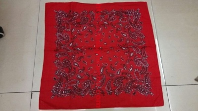 Red abstract Amoeba patterned turban fashion Joker square napkins classic European and American fashions