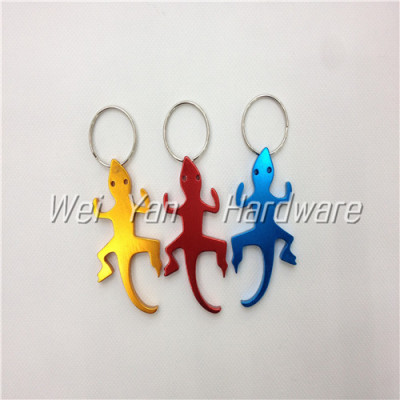 Gecko animal styles of aluminum alloy bottle opener promotional gifts