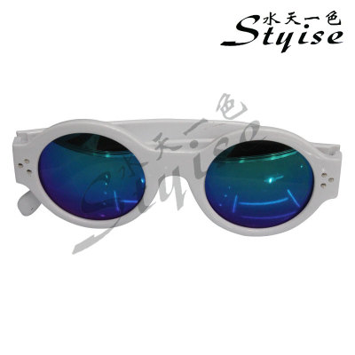 This brand of glasses retro round frame sunglasses Fashion Sunglasses 257-7041