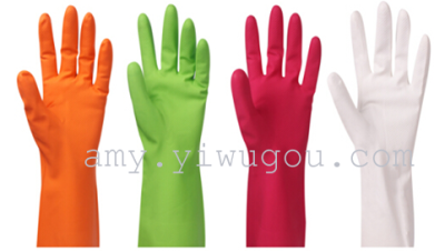 Ultra-thin lightweight comfortable Latex Glove cuff home laundry washing gloves glove 32cm