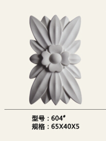 Plastic flower board, wood soft decorated with furniture accessories decorative flower carving crafts